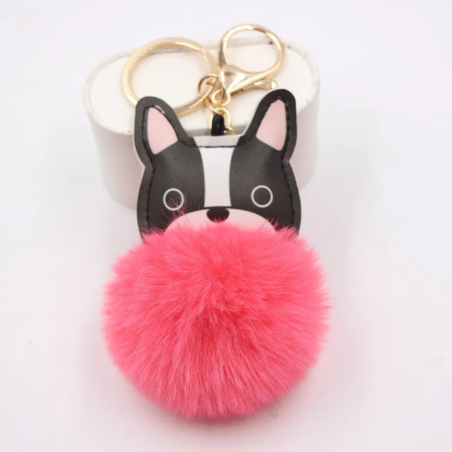 new puppy dog key chain pendant bag purse plush pendant