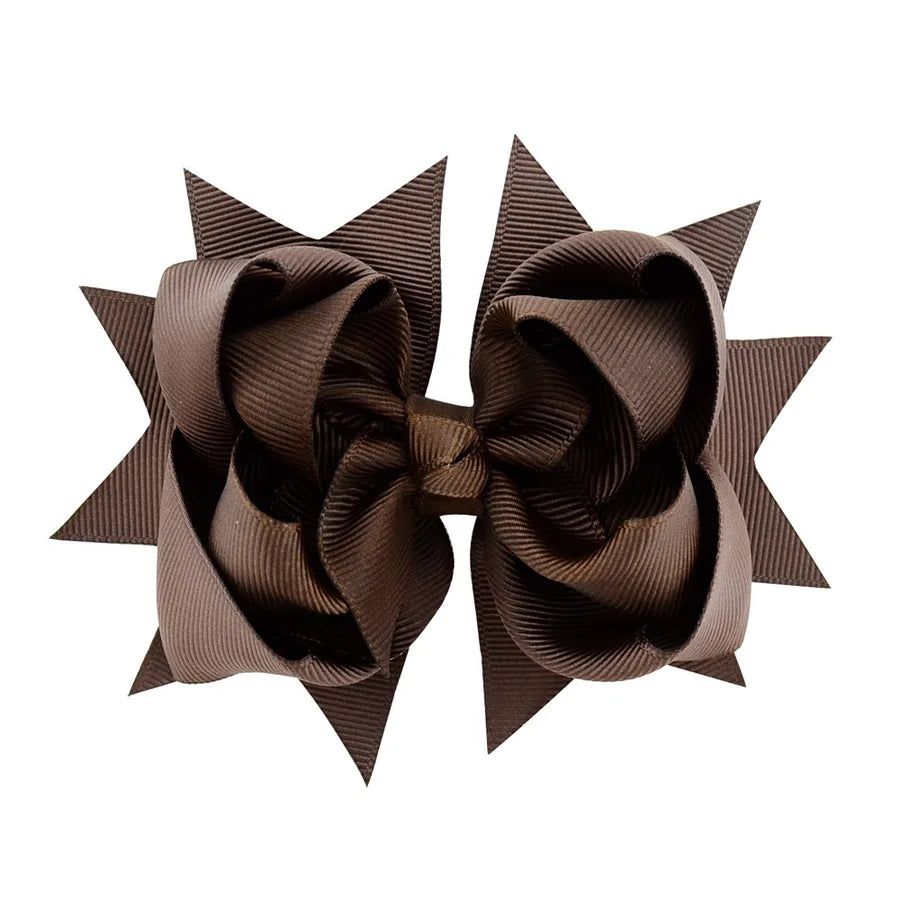 new simple flower fishtail bow hairpin set