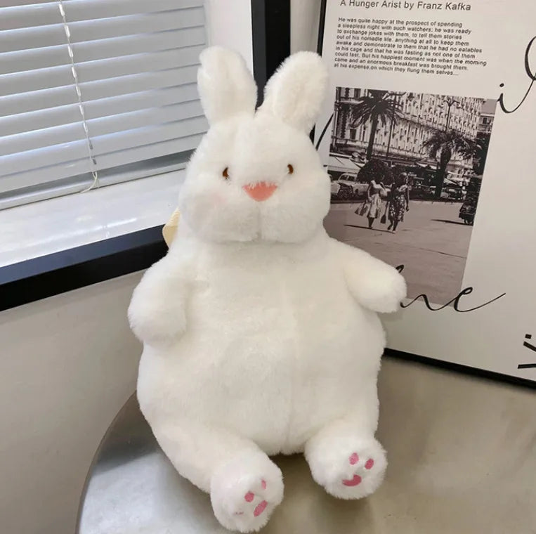 Internet-famous Big White Goose Backpack New Cartoon Cute Duck Rabbit Backpack Soft Cute Girl Plush Doll Satchel