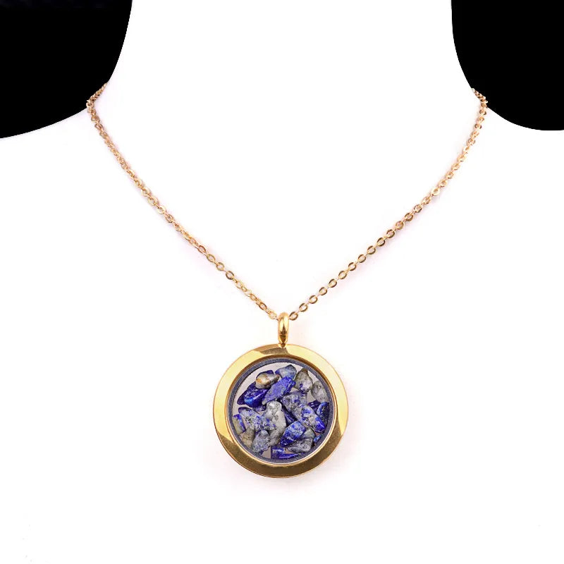 Elegant Vintage Style Geometric 304 Stainless Steel gravel cable chain Pendant Necklace In Bulk