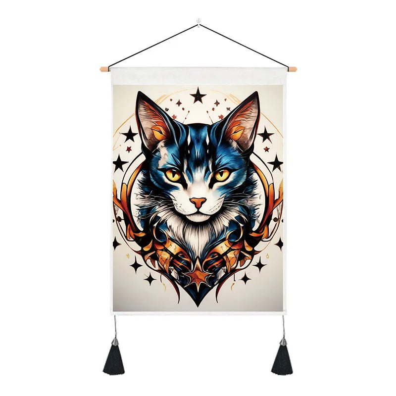 Simple Style Classic Style Color Block cotton and linen pendant Wall Art