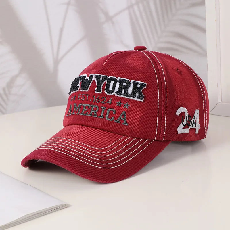 Women's Casual Embroidery Embroidery Letter Embroidery Curved Eaves Baseball Cap