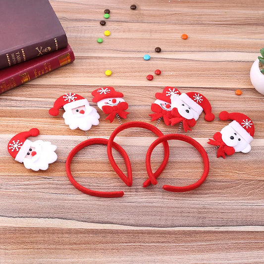 Christmas Streetwear Children Unisex Christmas Hat Christmas Tree Santa Claus Hair Band