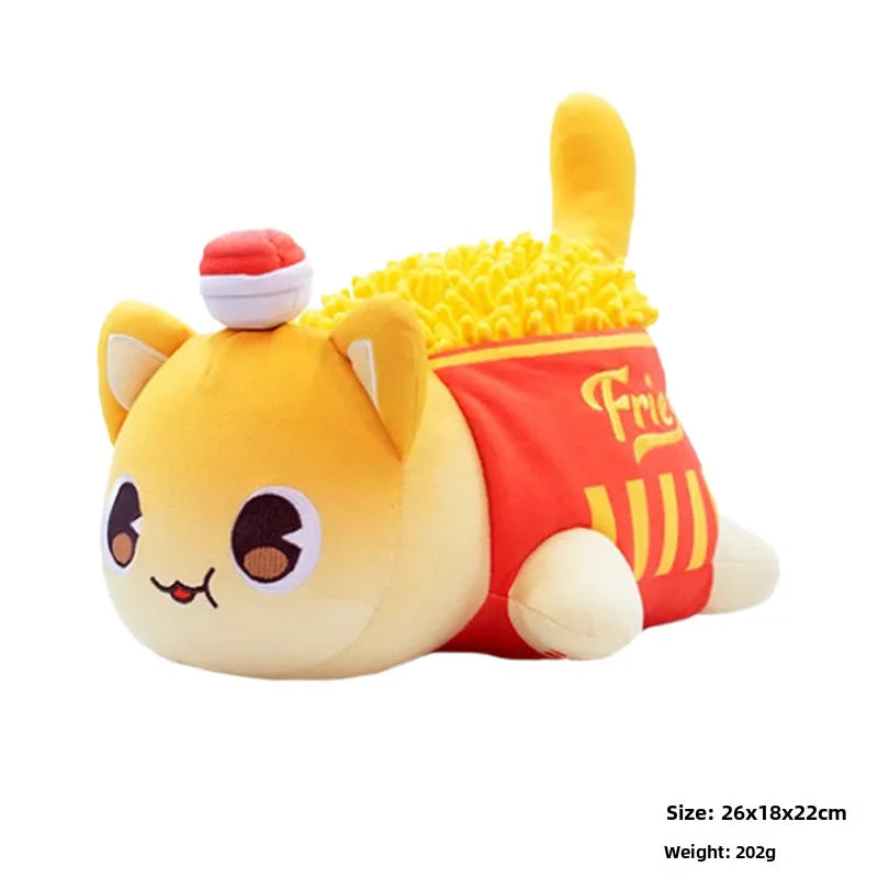 hot-selling plush doll cat pillow French fries hamburger doll soft pillow toy new products manufacturers wholesale