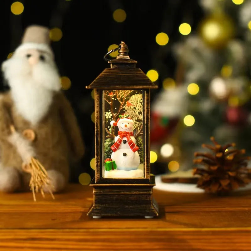 Christmas Cartoon Style Cute Santa Claus Snowman Plastic Indoor Party Festival Ornaments