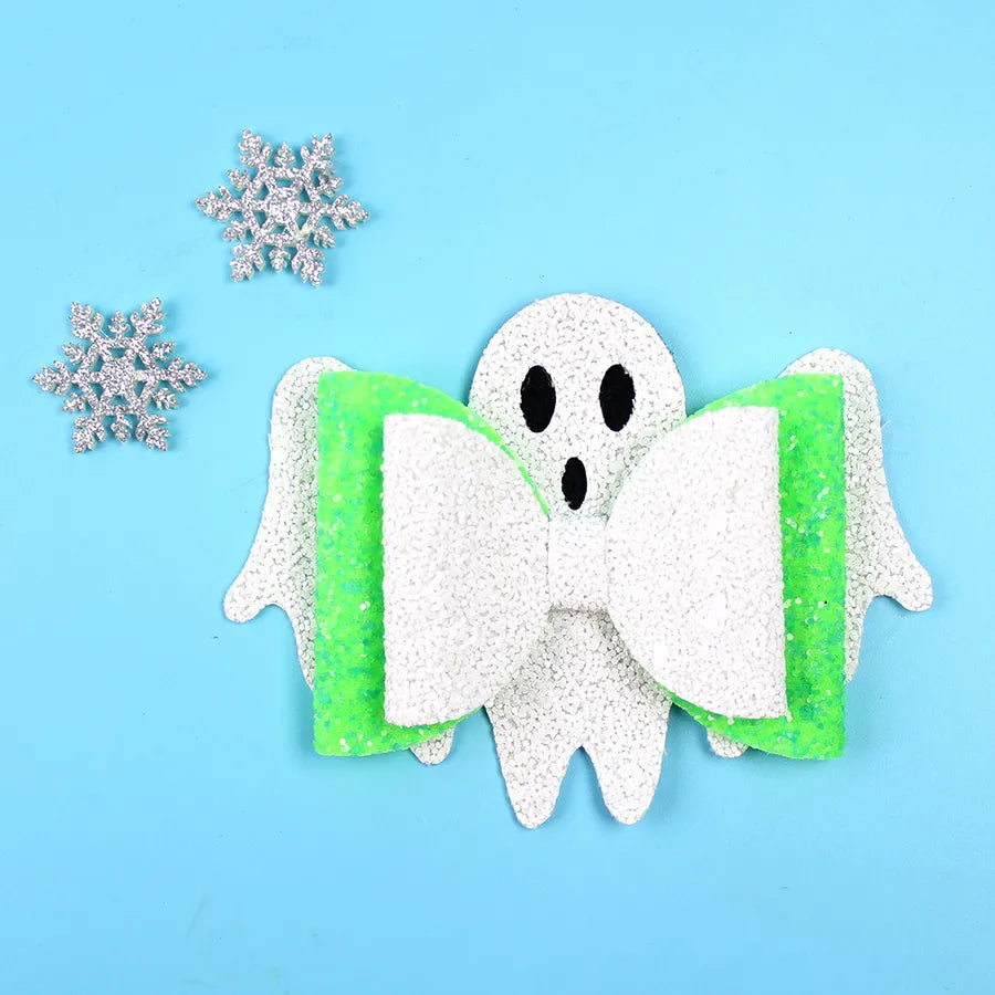 Halloween Heavy Work Skeleton Ghost Butterfly Knot Hair Clip Children's Funny Hair Accessories Customizable Headwear