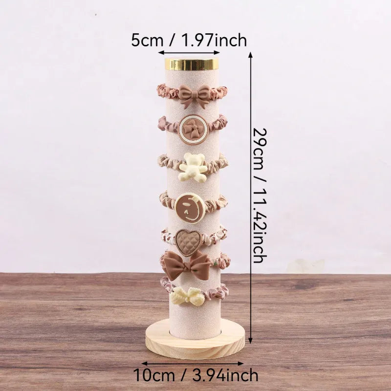 Head Rope Hair Ring Storage Rack Vertical Bracelet Bracelet Jewelry Counter Display Props Cylindrical Jewelry Rack  Hair