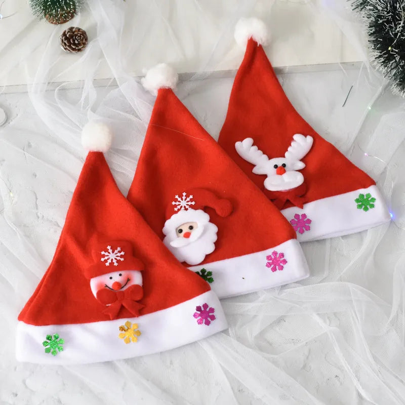 Christmas Cute Cartoon Nonwoven Party christmas hat