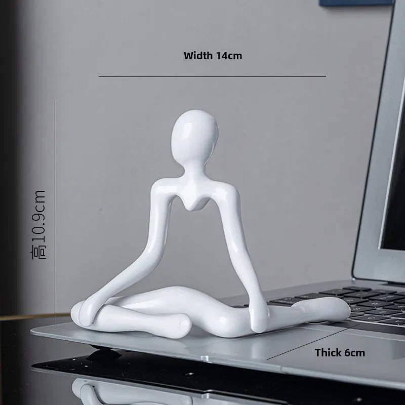 Niche abstract character thinker plastic crafts cute small decoration room decoration art living room decoration