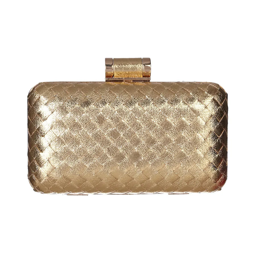 Pu Leather Solid Color Square Evening Bags