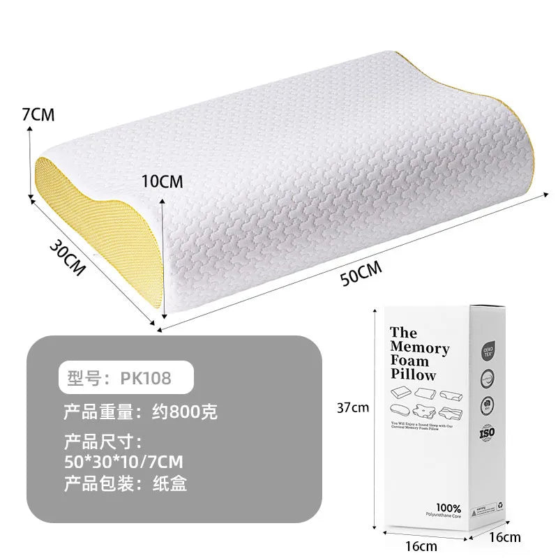 Side Sleeping Pillow Space Memory Foam Memory Pillow Cervical Pillow Core Cervical Pillow Neck Protection Sleep Pillow
