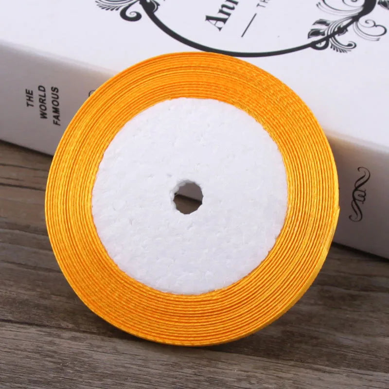 6mm Wide Ribbon Red Ribbon Fabric Ribbon 6mm Packaging Woven Hair Ribbon Thin Ribbon Headwear Hair Accessories Gold Line Ribbon