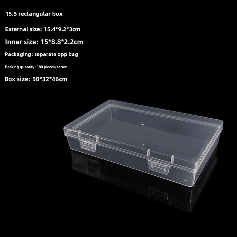 Transparent plastic packaging box hardware tools sample display box parts packaging box accessories Finishing Card storage box