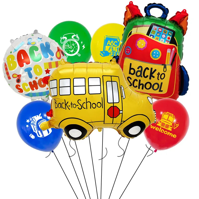 Back To School Simple Style Letter Aluminum Film School Birthday Balloons