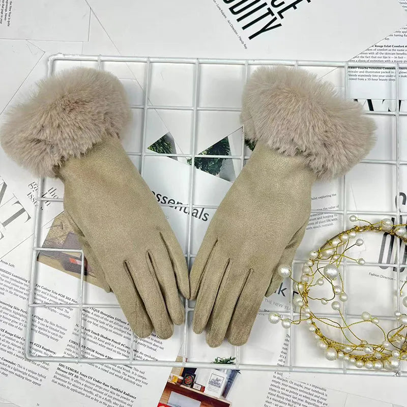 women's elegant sweet solid color gloves 1 pair