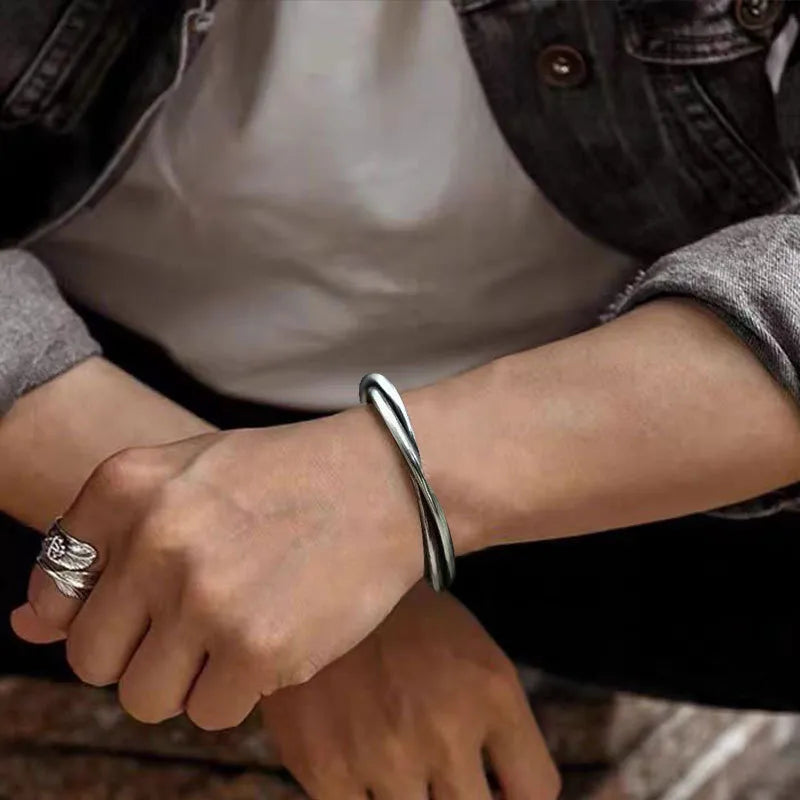 Vintage Style Geometric Alloy Plating Men's Cuff Bracelets Men Cuff & Bangle