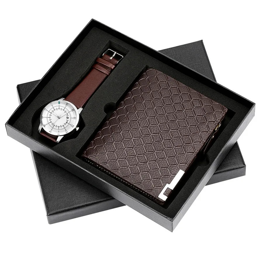 Business Solid Color Buckle Quartz Watch Men's Watches