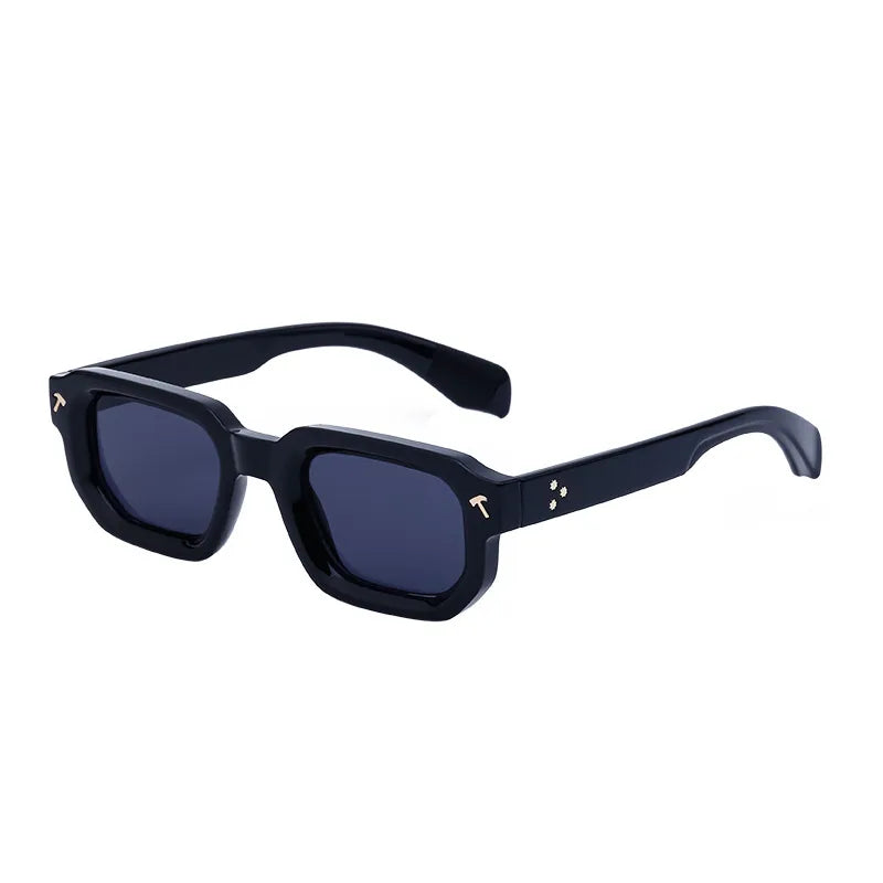 Casual Streetwear Solid Color Tac Square Full Frame Men's Sunglasses