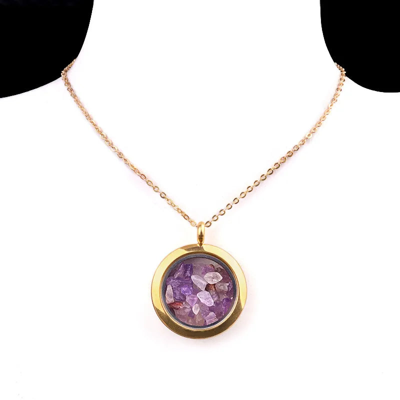 Elegant Vintage Style Geometric 304 Stainless Steel gravel cable chain Pendant Necklace In Bulk