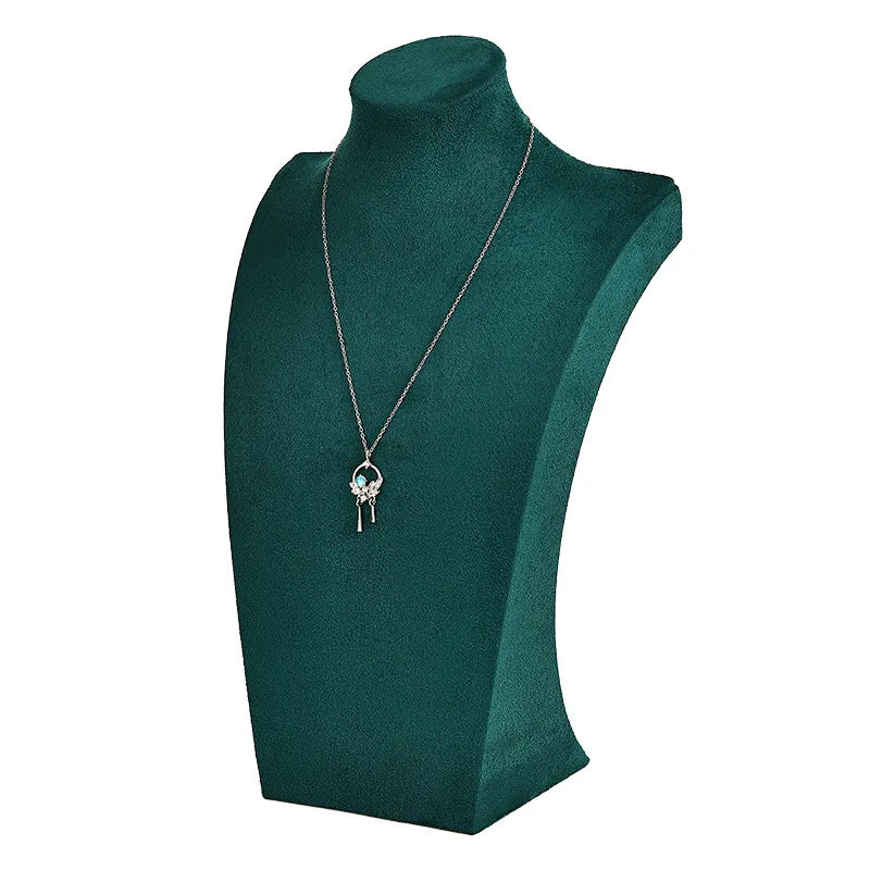 Wooden Mannequin Necklace Jewelry Display Stand Portrait Jewelry Accessory Showcase Handmade Simple Style All Season Universal