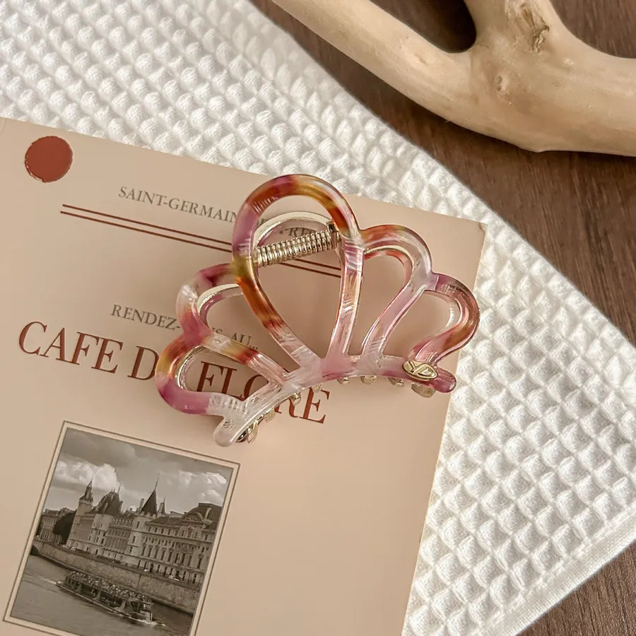 New Metal Crown Hair Clip Simple Versatile Medium Size Alloy Hair Gripper Small Size Top Clip Hair Accessory For Women