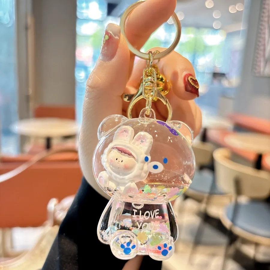 1 Piece Cute Cartoon Character Acrylic Unisex Bag Pendant Keychain