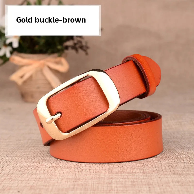 women's leather belt genuine leather women's leather casual belt decoration fashion all-matching  wholesale delivery