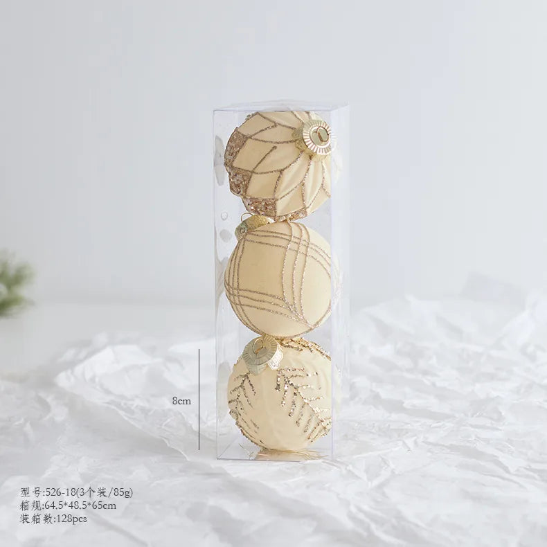 New Christmas Tree Decoration Balls Hanger Dark Red Wine Color Flocking Painted Christmas Balls Irregular Shape PVC Material