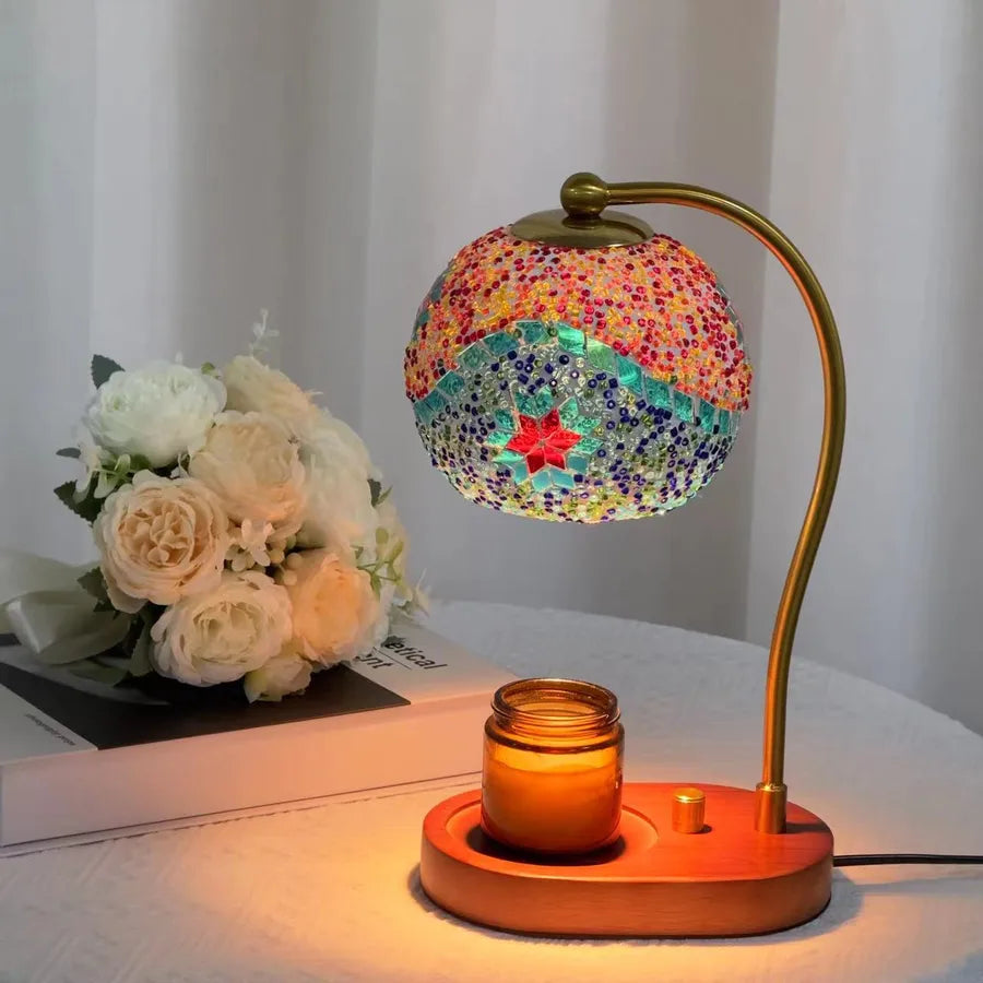 Classic Style Geometric Wood Table Lamp Lighting Accessories