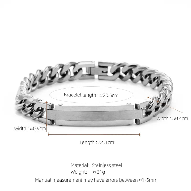 Casual Hip-Hop Punk Geometric 304 Stainless Steel 18K Gold Plated Unisex Bracelets