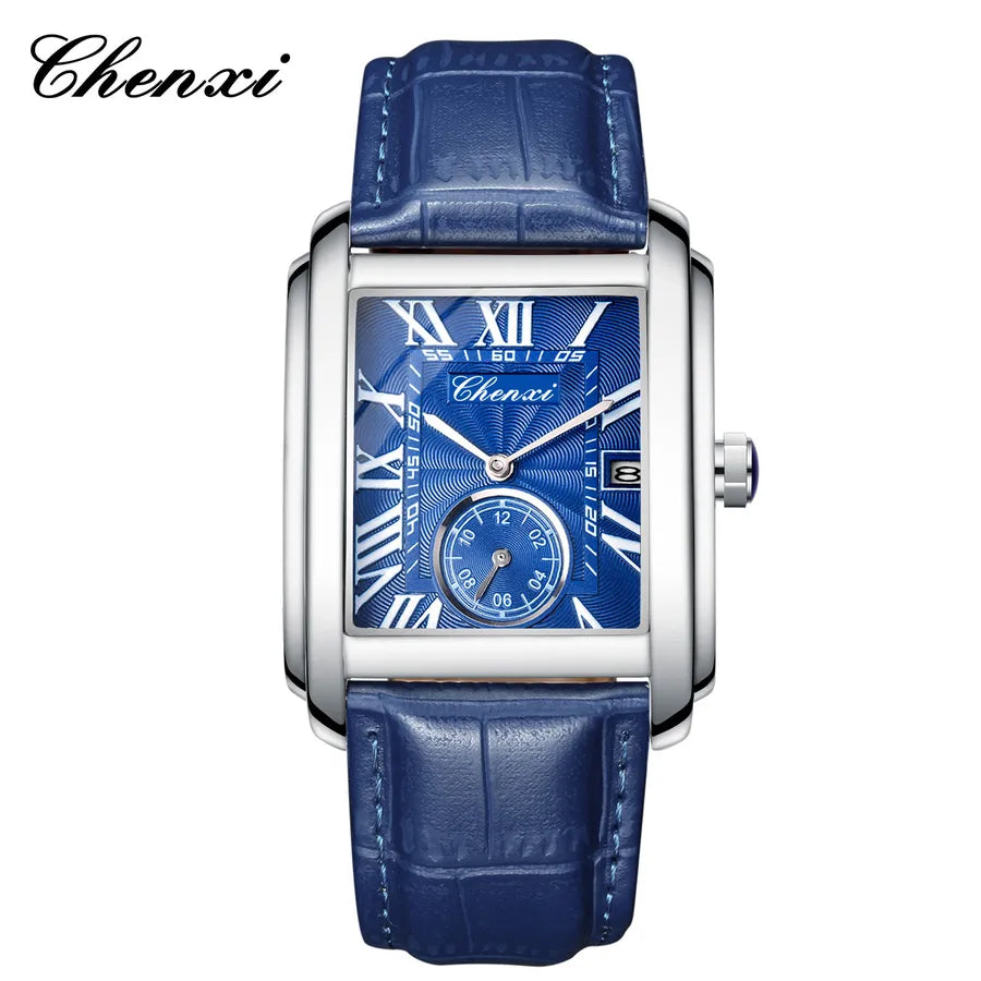 Elegant Simple Style Solid Color Buckle Quartz Men's Watches