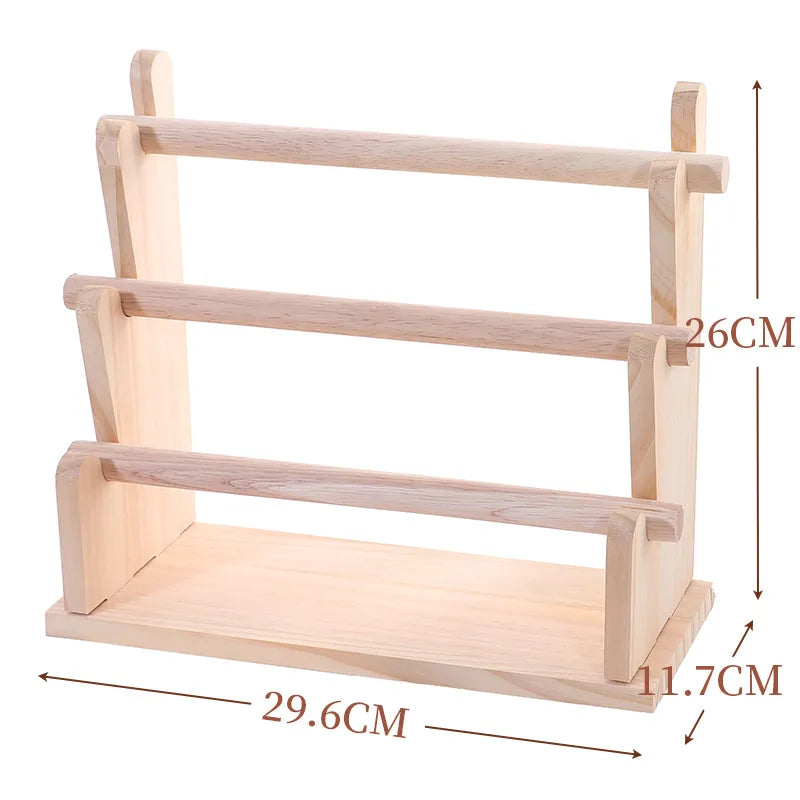 Solid Wood Bracelet Display Stand for Stall Buddha Beads Bracelet Stand Watch Jewelry Display Rack Hair Tie Storage