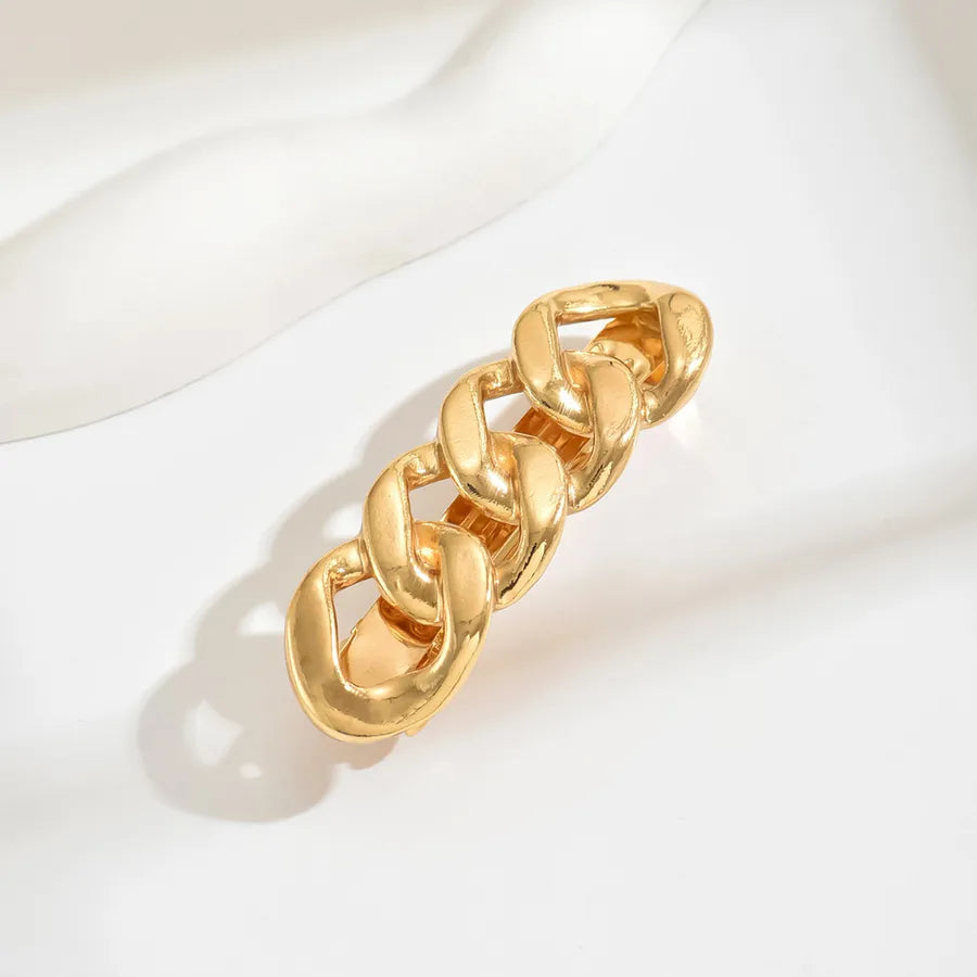 Elegant Women's Solid Color Alloy Hair Clip