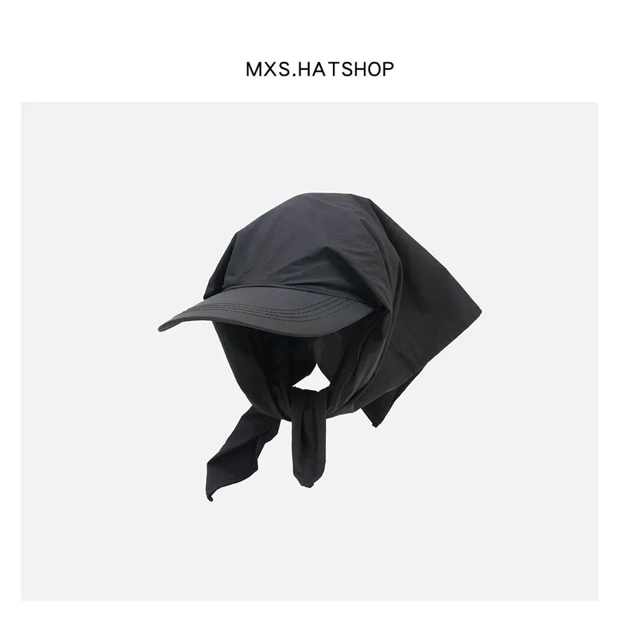 Women's Simple Style Solid Color Big Eaves Baseball Cap