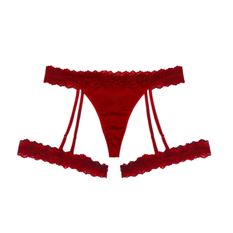 Size New plus Size Underwear Women's Garter Lace Sexy Hot Girl plus Size Underwear Women's Low Waist in Stock
