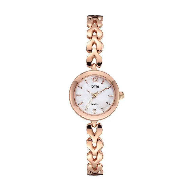 Casual Elegant Solid Color Jewelry Buckle Quartz Watch Women's Watches