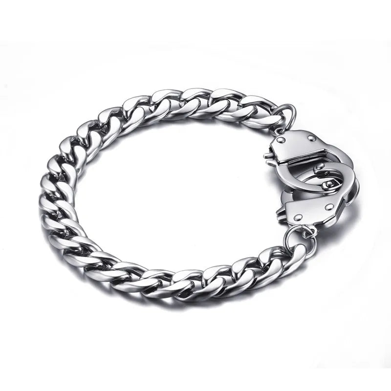 simple style geometric stainless steel bracelets plating stainless steel bracelets