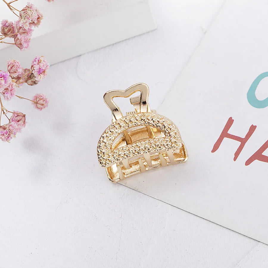 Elegant Women's Solid Color Alloy Hair Clip