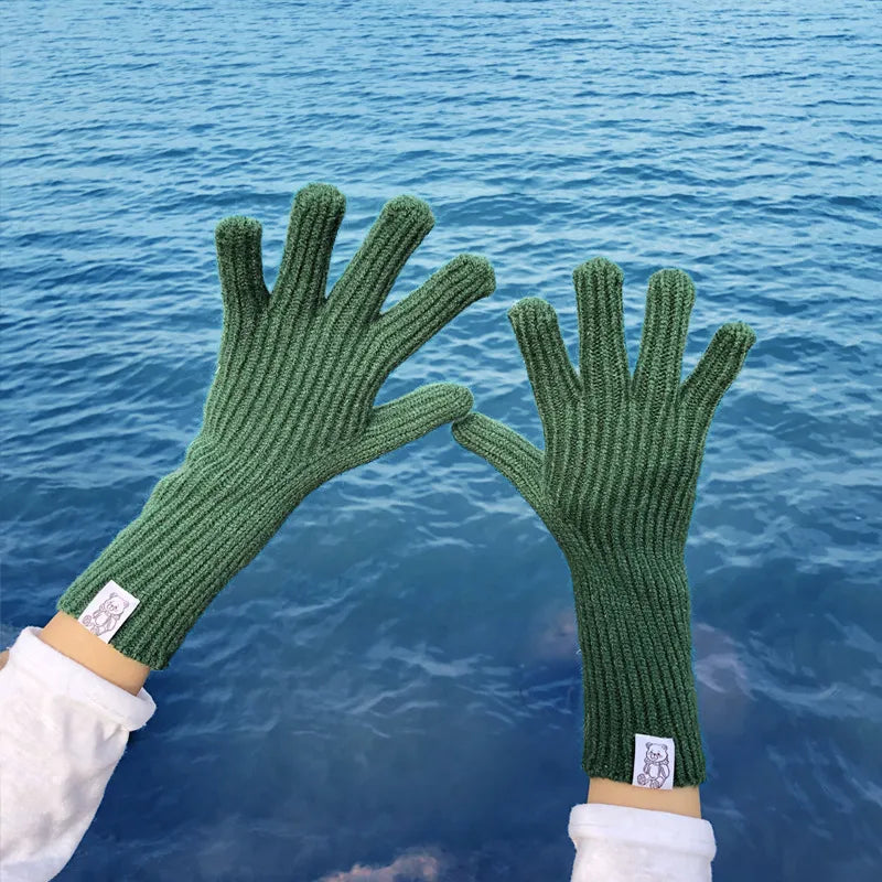Women's Basic Modern Style Simple Style Solid Color Gloves