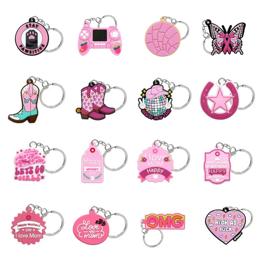 1 Piece Cartoon Style Cute Letter Heart Shape Boots PVC Alloy Women's Bag Pendant Keychain