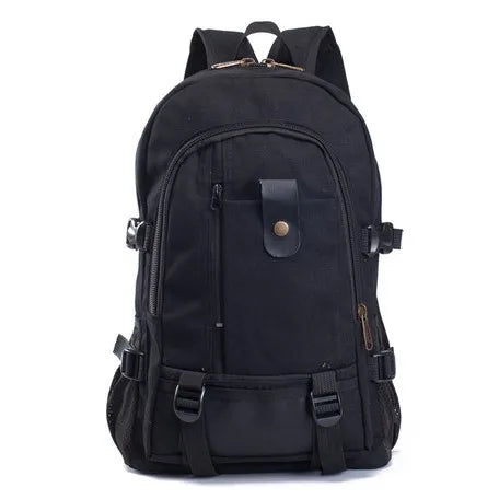 Hot Trendy Men's Backpack Casual Travel Canvas Backpack Student Schoolbag Wholesale