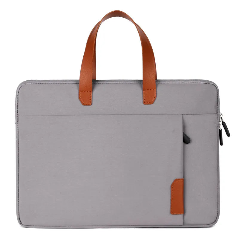 women's basic solid color oxford cloth briefcases