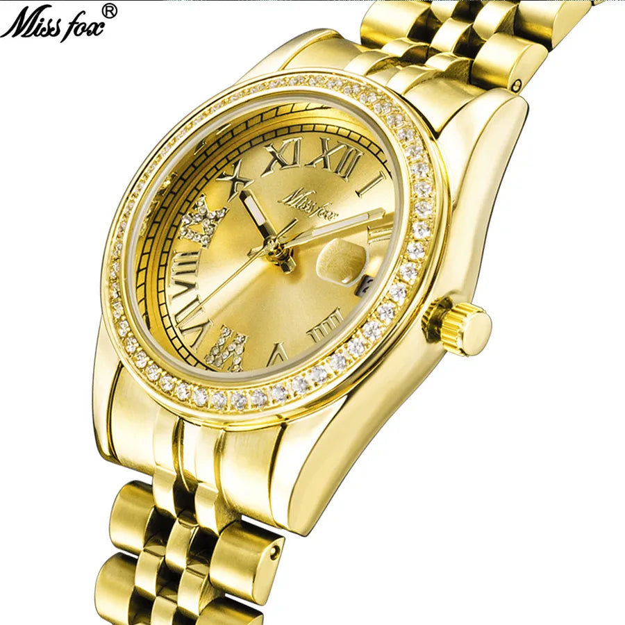 Casual Elegant Solid Color Butterfly Double Snap Quartz Men's Watches