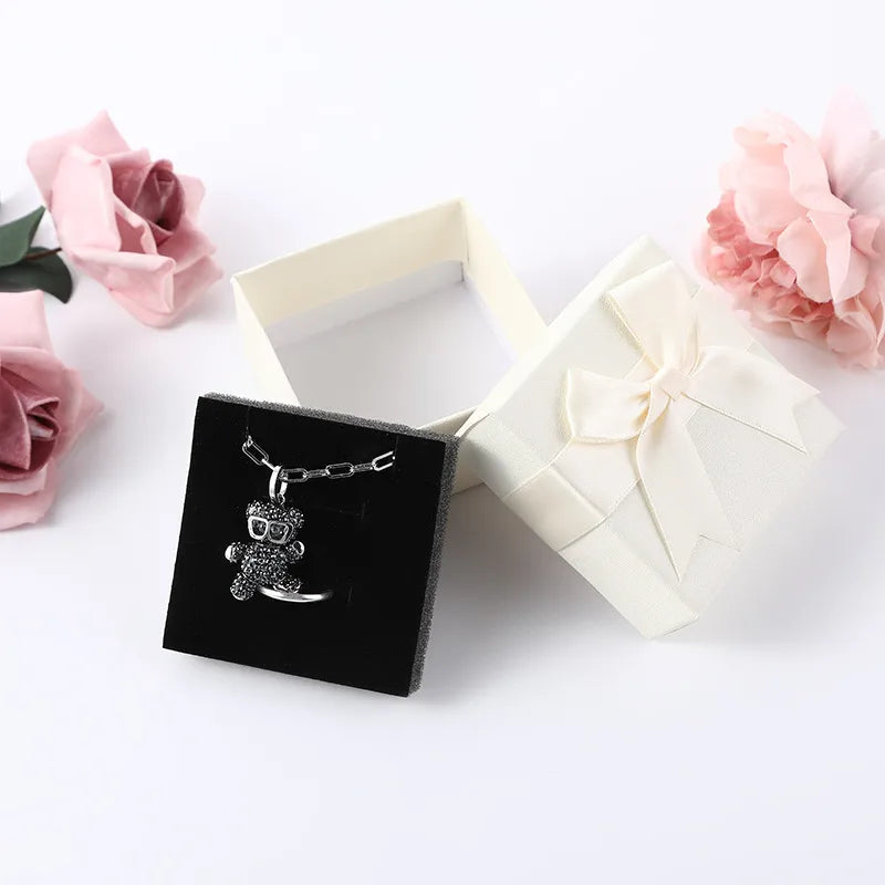 1 Piece Paper Modern Style Daily Bow Knot Jewelry Boxes