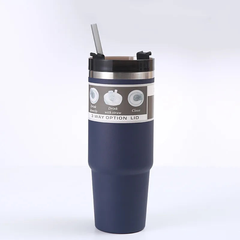 casual solid color stainless steel water bottles 1 piece