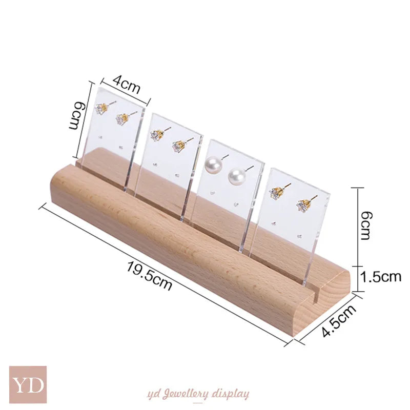 1 Piece solid wood Nordic Style Simple Style Geometric Jewelry Display Jewelry Rack