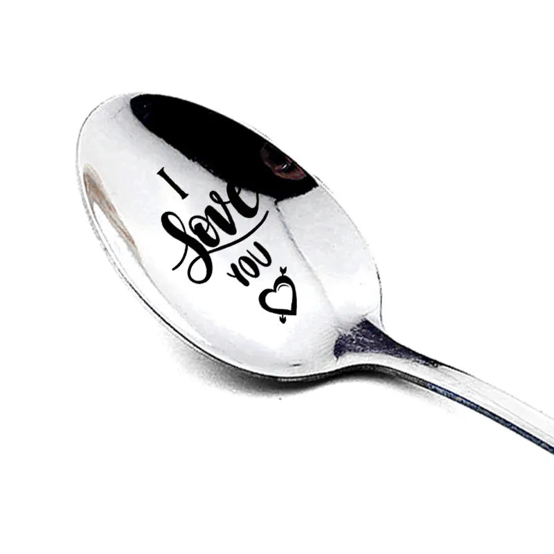 wedding valentine's day gifts stainless steel long handle spoon household wholesale