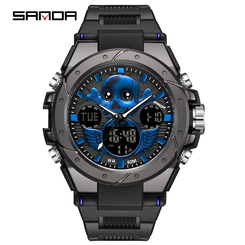 modern style solid color electronic men's watches