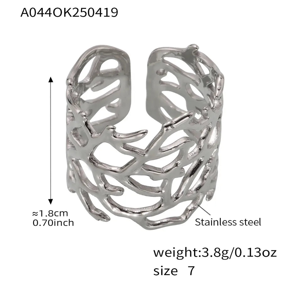 Wholesale Jewelry IG Style Casual Luxurious Geometric 304 Stainless Steel 18K Gold Plated Plating Rings