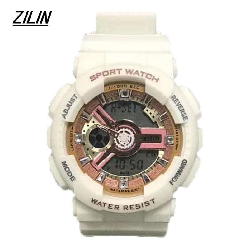 Electronic Watch Sports High School Students Men's Luminous Electronic Watch Trendy Alarm Clock Men's Multifunctional Teenagers